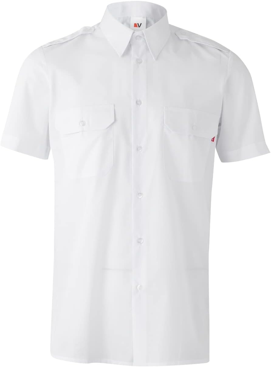 Chemise courte à épaulettes pour homme look structuré chic