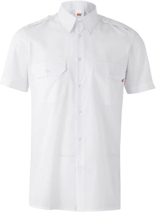Chemise courte à épaulettes pour homme look structuré chic