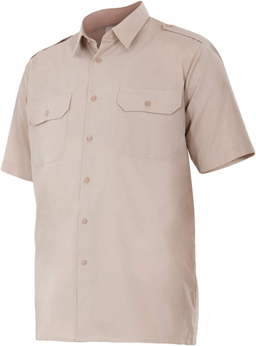 Chemise courte à épaulettes pour homme look structuré chic