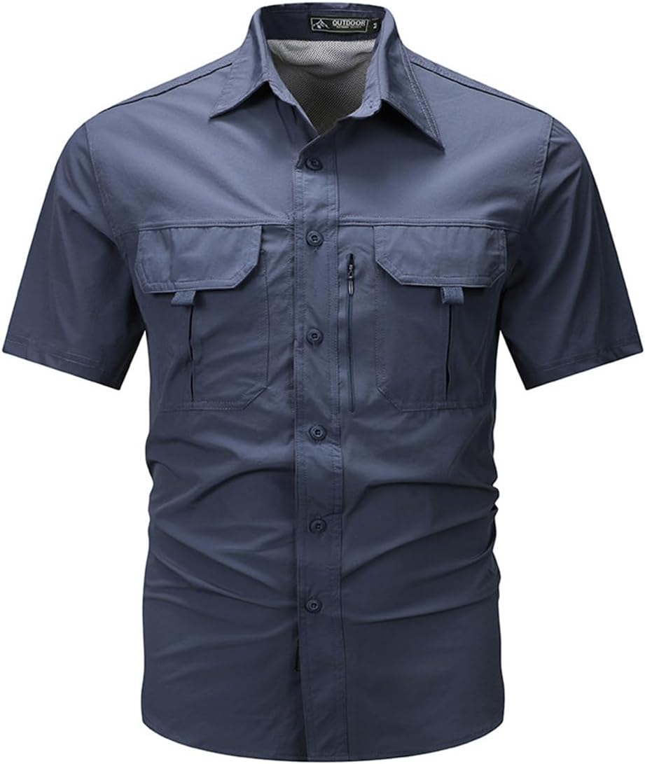 Chemise Randonnée Homme à Manches Courtes – Anti-UV, Déperlante, Respirante