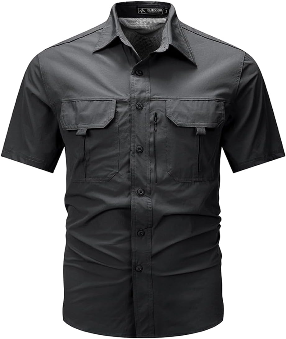 Chemise Randonnée Homme à Manches Courtes – Anti-UV, Déperlante, Respirante