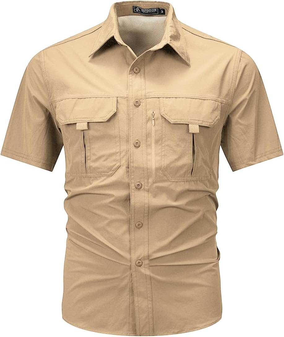 Chemise Randonnée Homme à Manches Courtes – Anti-UV, Déperlante, Respirante