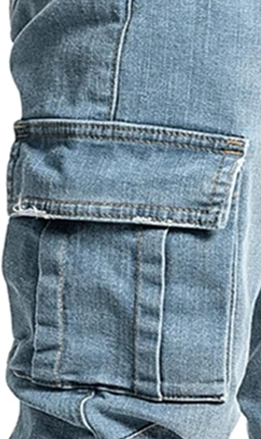 Jean homme coupe slim délavé style hip-hop rétro confortable