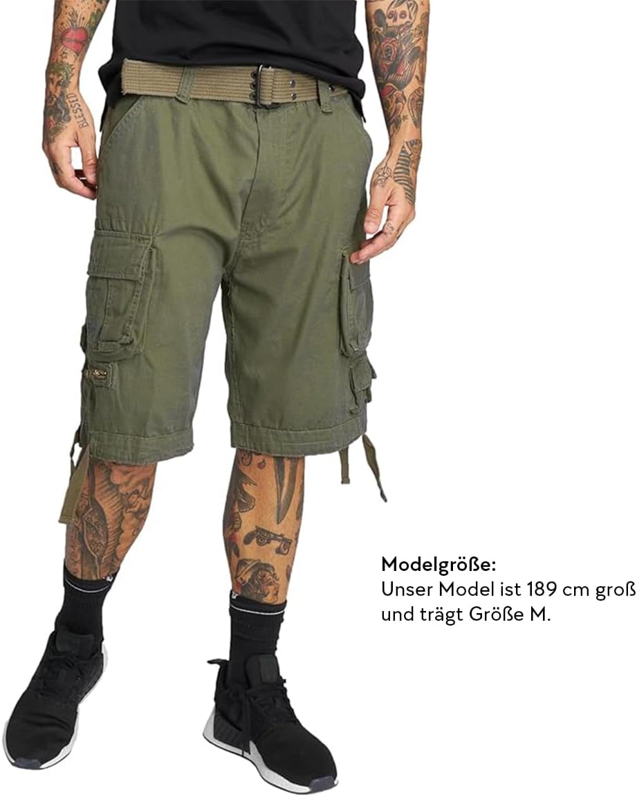 Short vintage homme style rétro décontracté été coupe droite