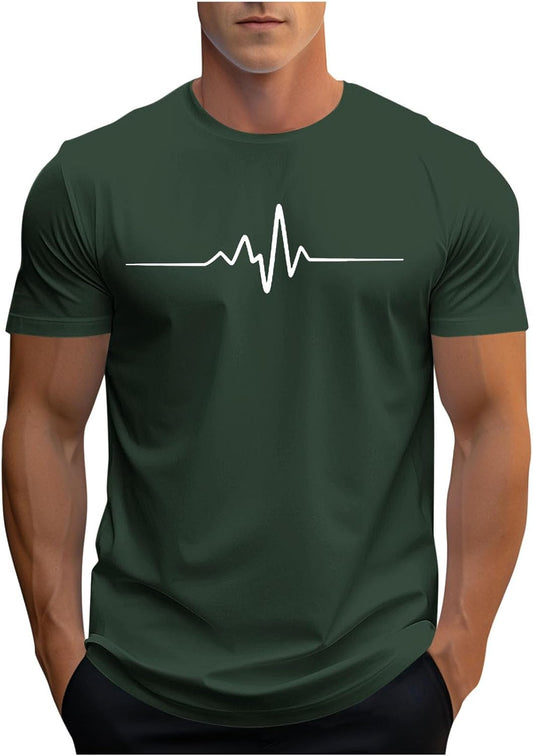 T-shirt sport homme été respirant imprimé style décontracté