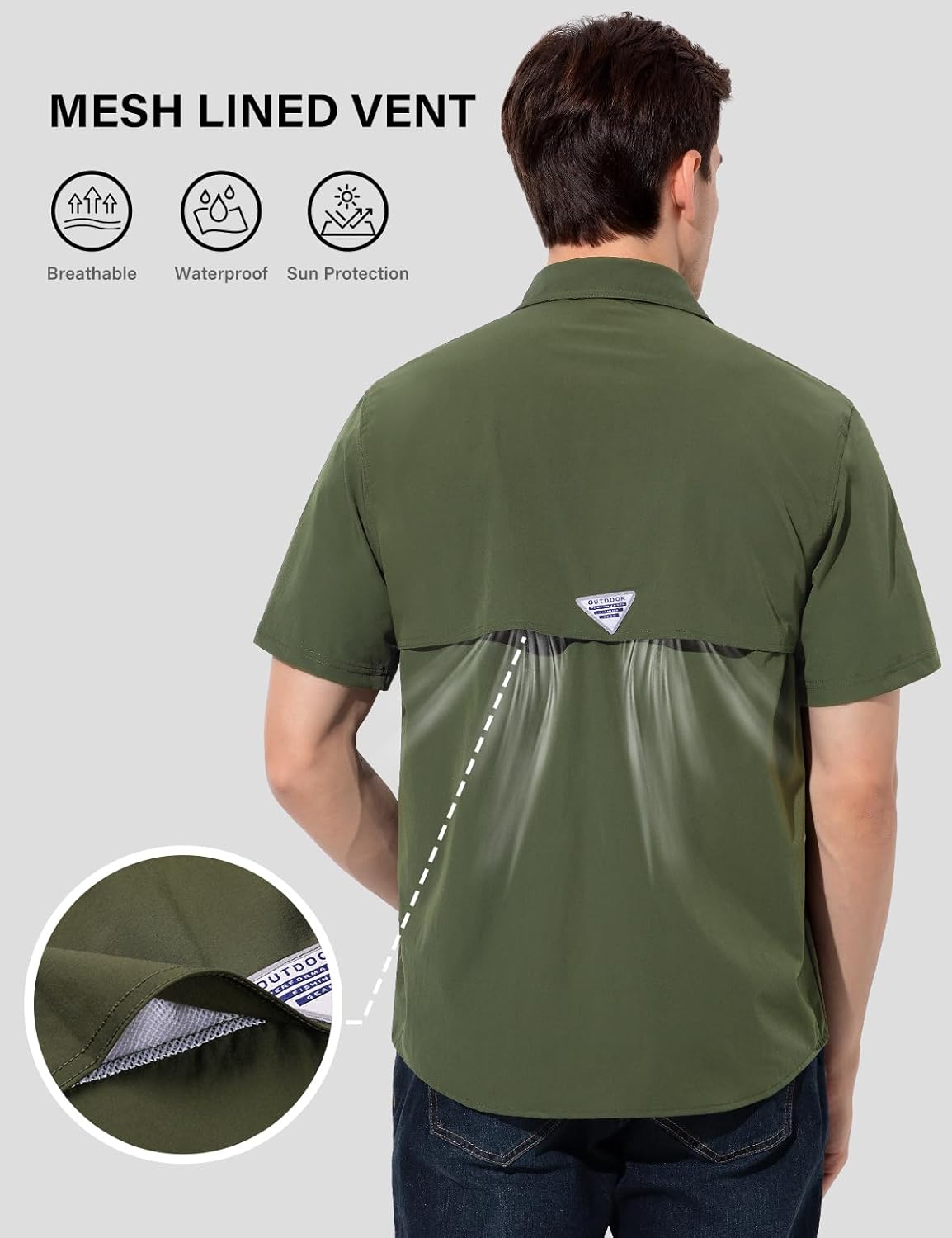 Chemise Randonnée Homme à Manches Courtes – Anti-UV, Déperlante, Respirante