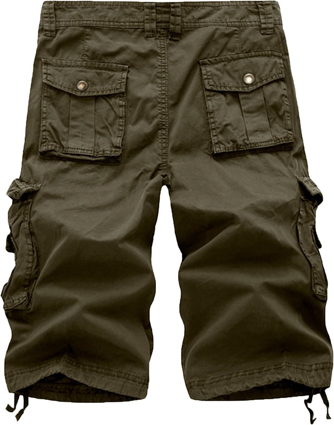 Short de travail homme ajusté à poches zippées look tendance