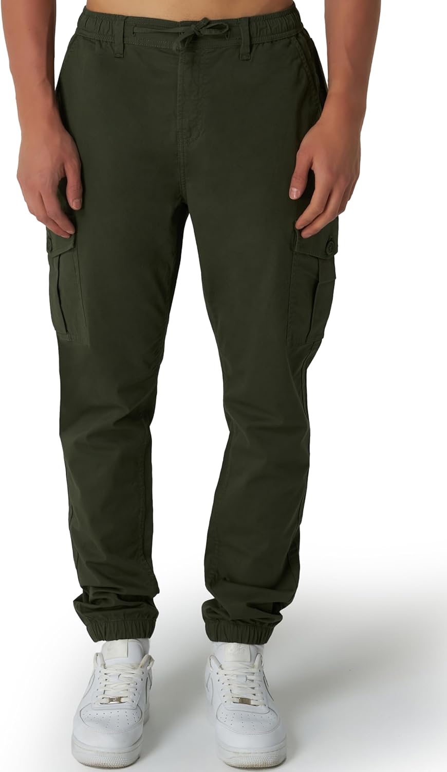 Jogger homme style cargo tissu résistant avec poches fonctionnelles