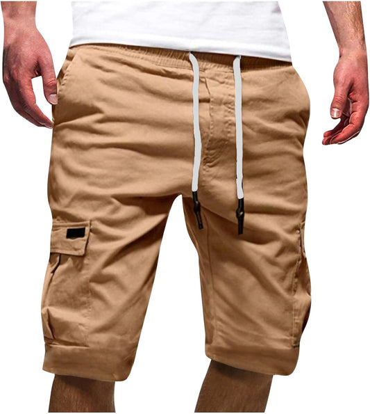 Short homme été multi-usages léger séchage rapide avec cordon