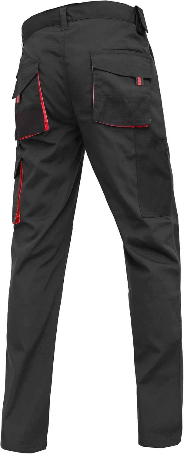 Pantalon de travail homme Oxford résistant avec poches genouillères
