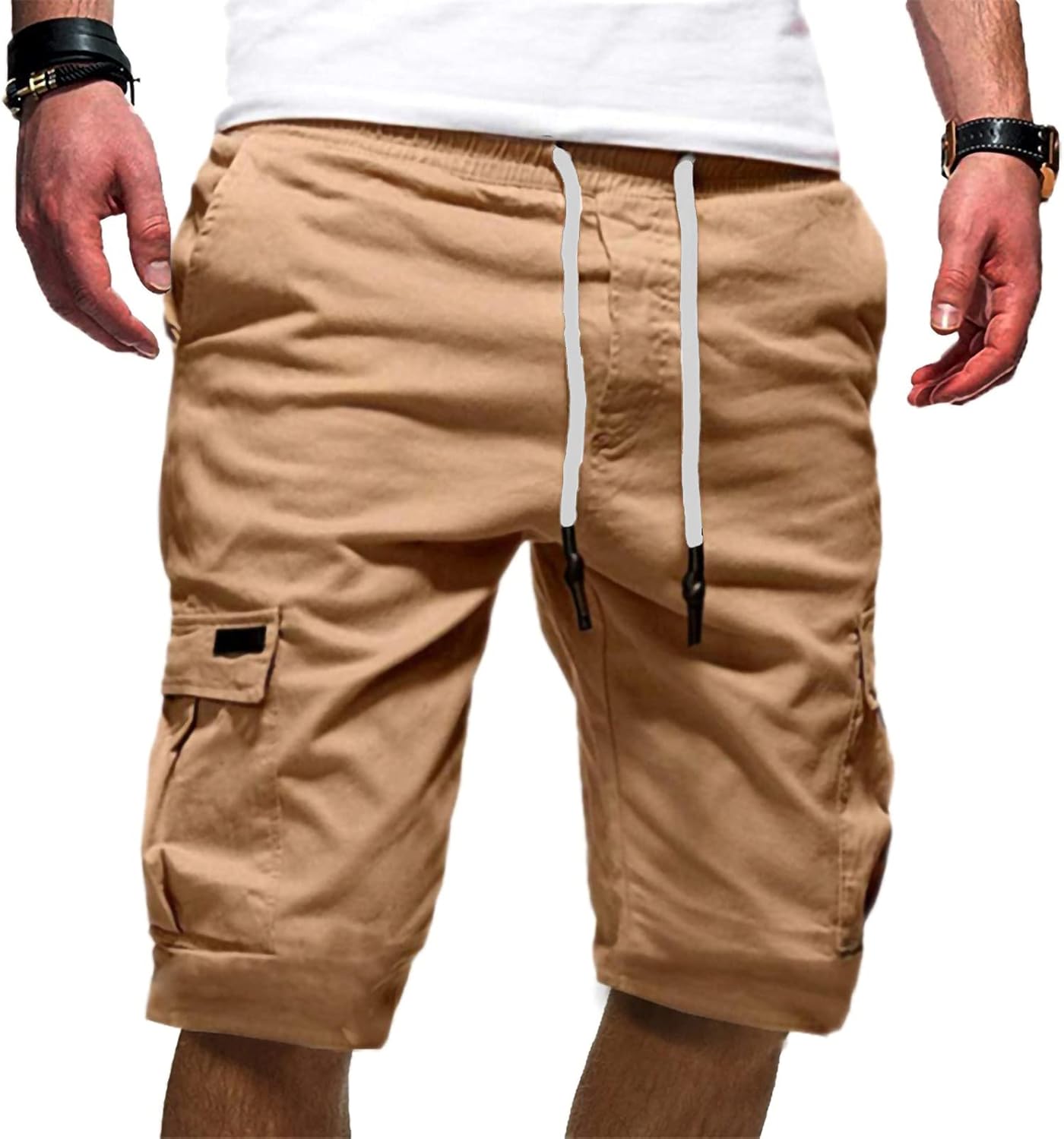 Short homme été multi-usages léger séchage rapide avec cordon
