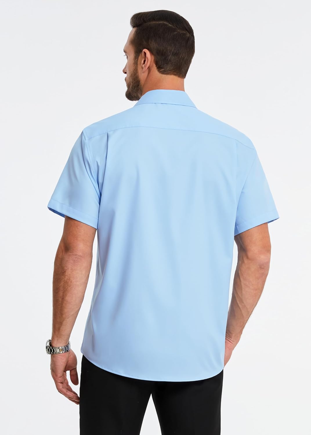 Chemise formelle homme tissu bambou léger avec poche pratique