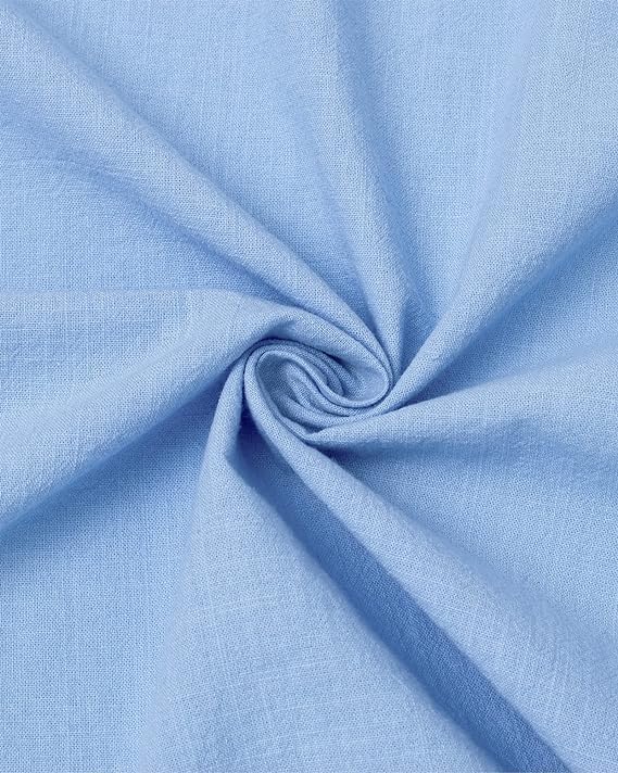 Chemise en lin homme col mao été manches courtes unie classique