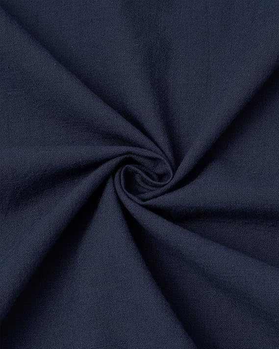 Chemise en lin homme col mao été manches courtes unie classique