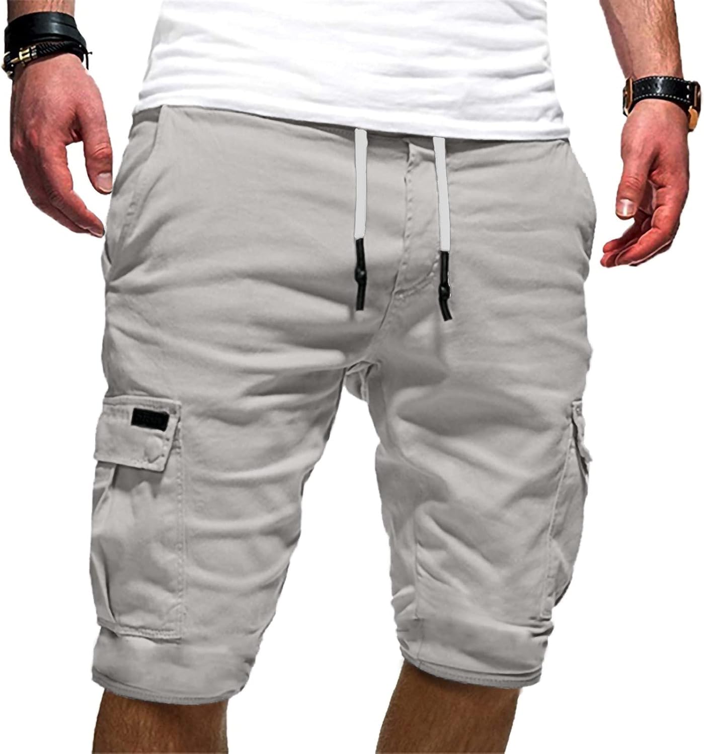 Short homme été multi-usages léger séchage rapide avec cordon