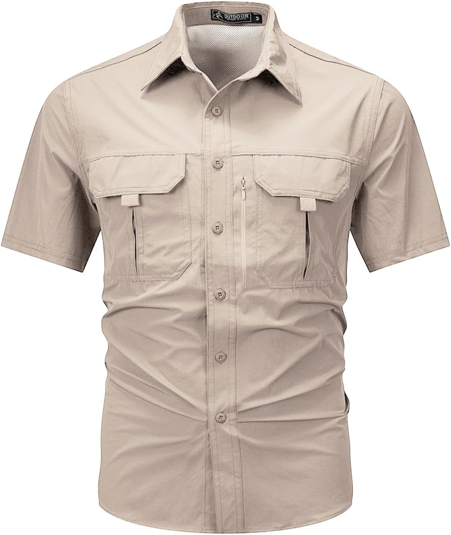 Chemise Randonnée Homme à Manches Courtes – Anti-UV, Déperlante, Respirante