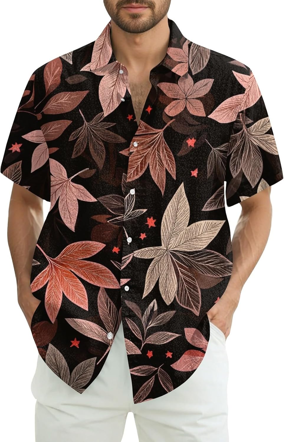 Polo fleuri homme ajusté vibe seventies pour briller cet été