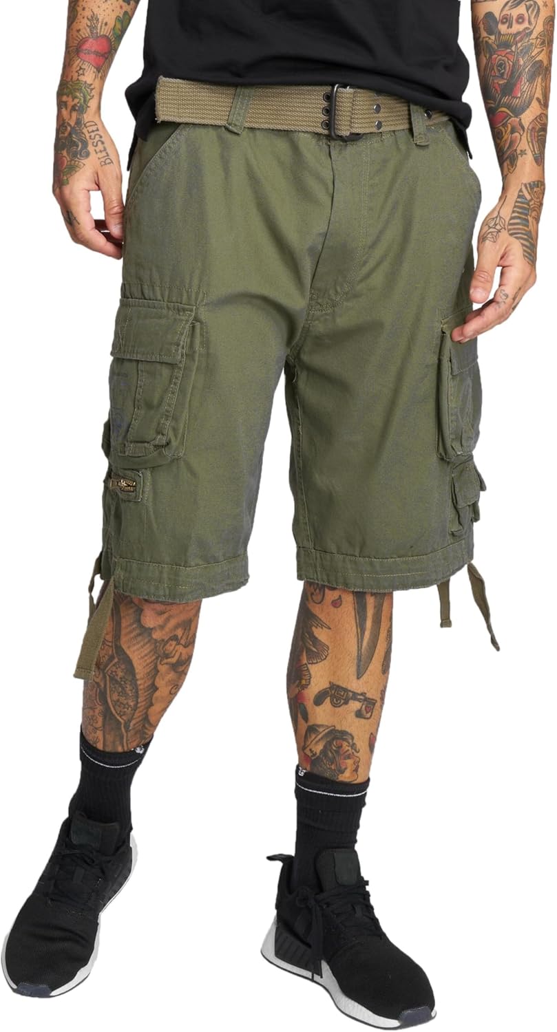 Short vintage homme style rétro décontracté été coupe droite