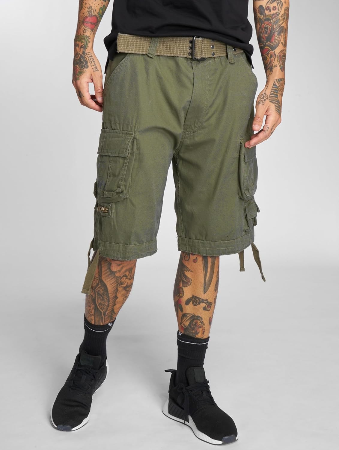 Short vintage homme style rétro décontracté été coupe droite