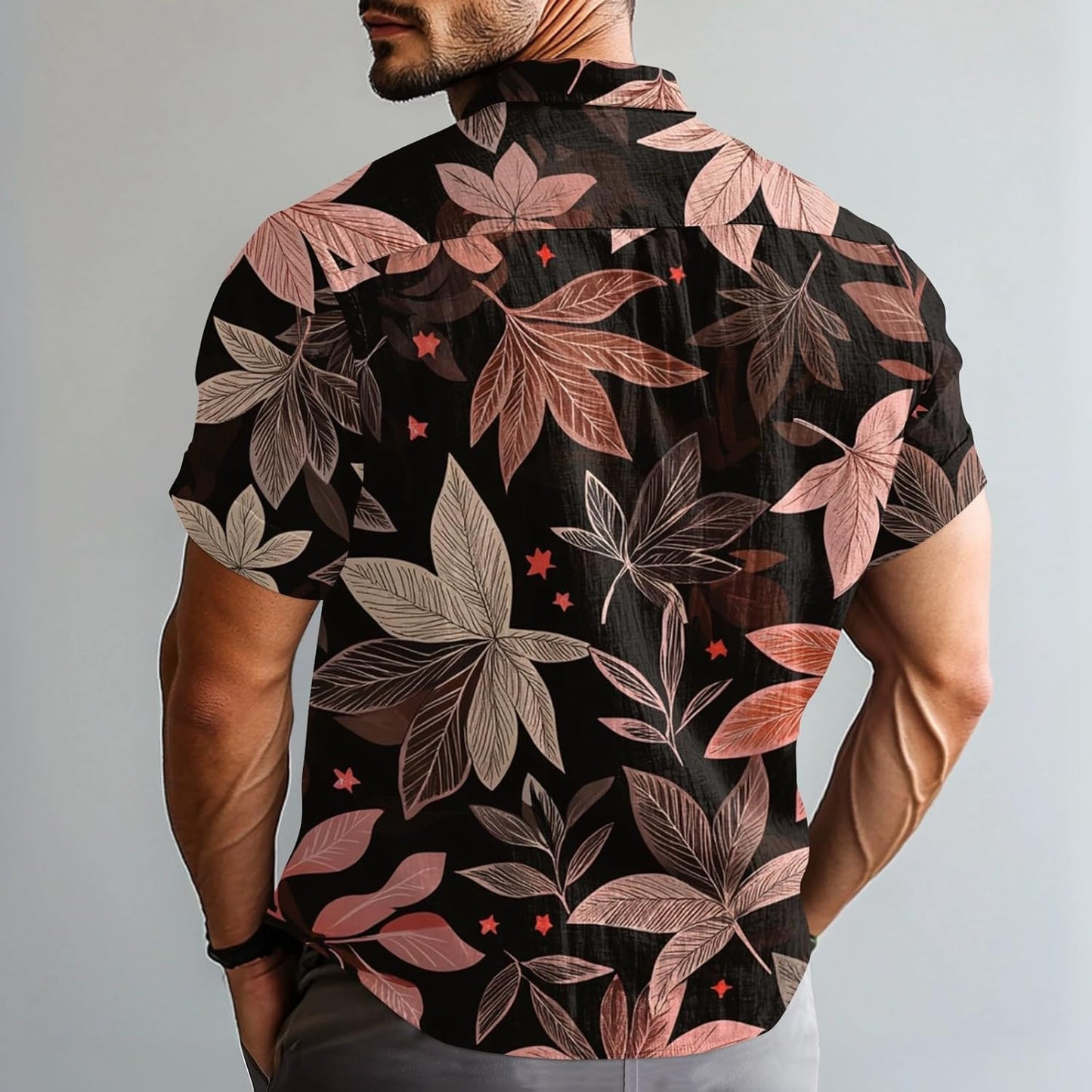 Polo fleuri homme ajusté vibe seventies pour briller cet été