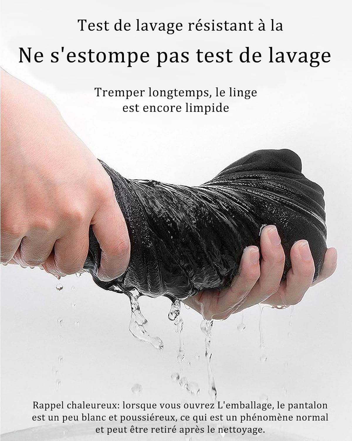 Pantalon homme style cargo ample avec élastique et poches
