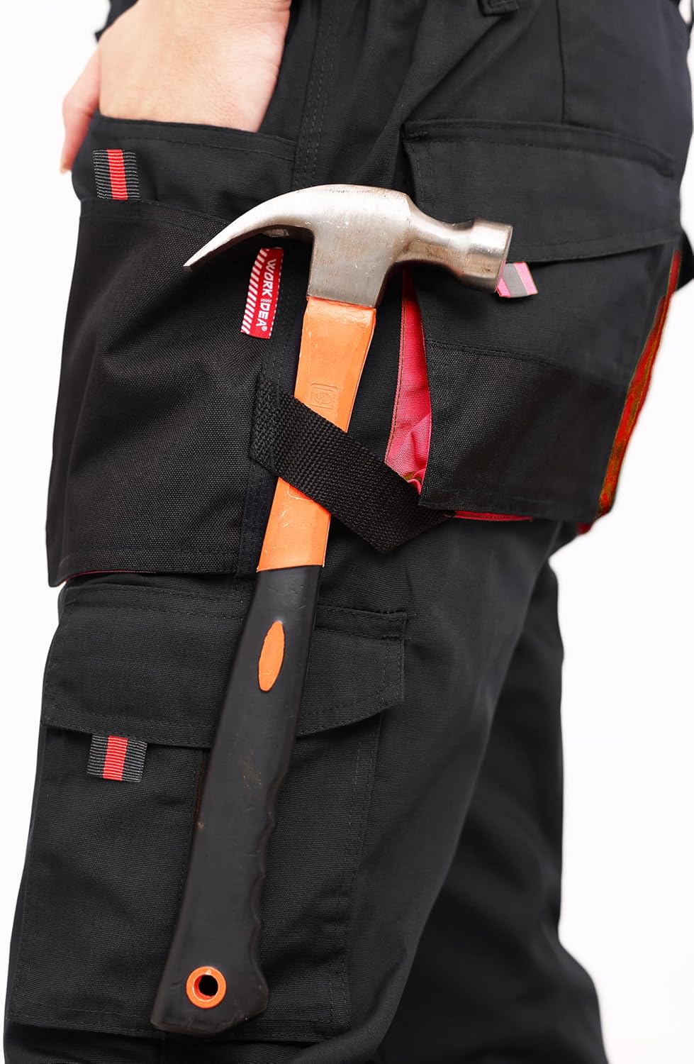 Pantalon de travail homme Oxford résistant avec poches genouillères