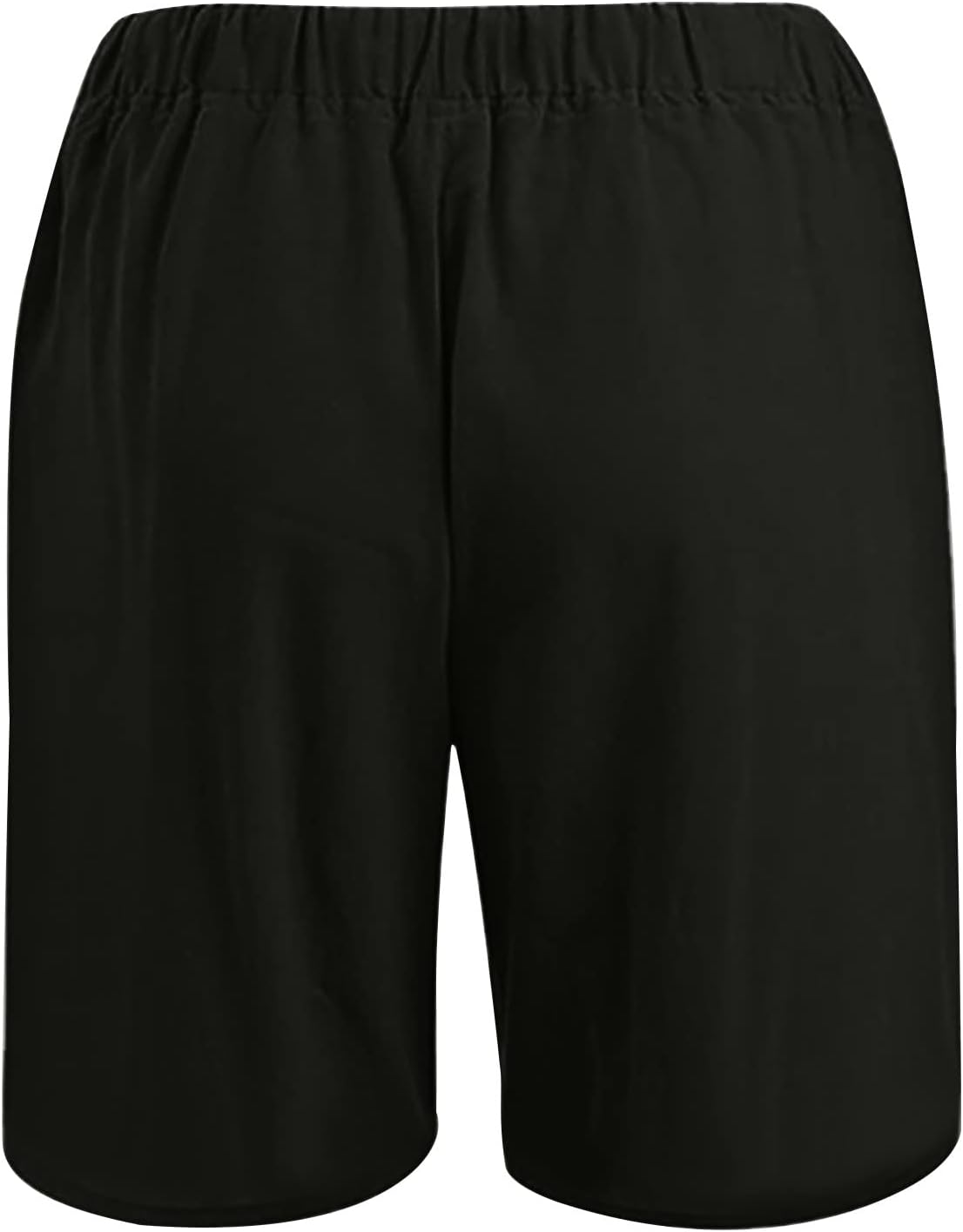 Short homme coton lin grande taille été avec poches fonctionnelles