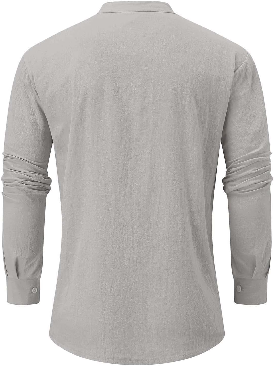 Chemise décontractée homme lin col boutonné coupe moderne