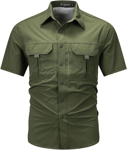 Chemise Randonnée Homme à Manches Courtes – Anti-UV, Déperlante, Respirante