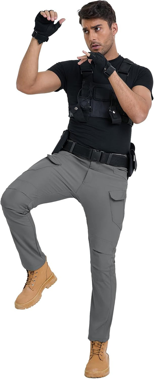 Pantalon tactique homme multi-poches pour randonnée ou travail