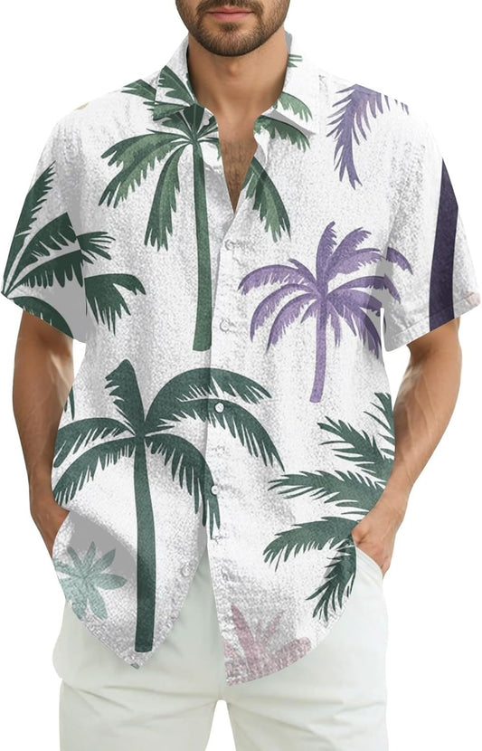 T-shirt homme col V imprimé floral style running été pas cher